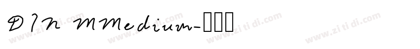 DIN MMedium字体转换